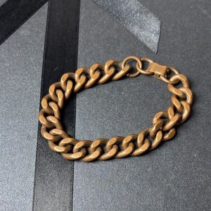 Men's Chunky Chain Bracelet in Bronze Finish